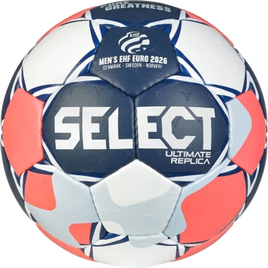 Select Handball Ultimate Replica EHF Euro Men v26 (offizieller Replica der Europameisterschaft 2026) rot/blau - Trainingsball